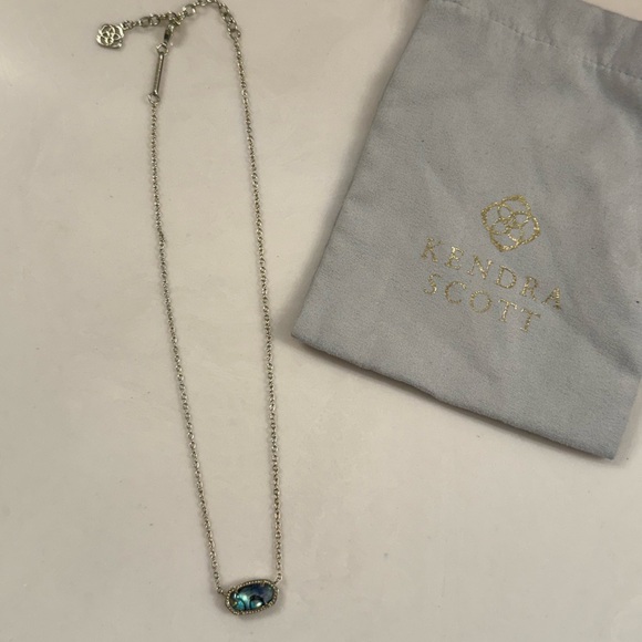 Kendra Scott Gold Necklace with Iridescent Stone - Picture 3 of 5